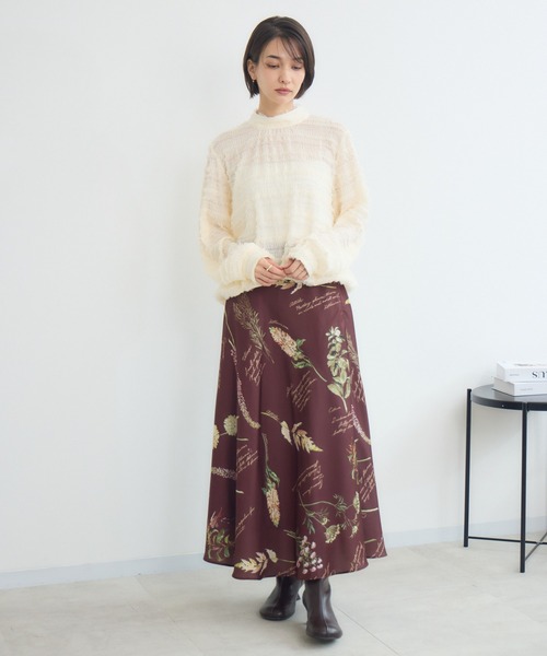 KATHARINE ROSS（キャサリンロス）の「【KATHARINE ROSS】カットドビーブラウス（シャツ/ブラウス・レディース・ブラウン/アイボリー・MEDIUM）」の12枚目の写真