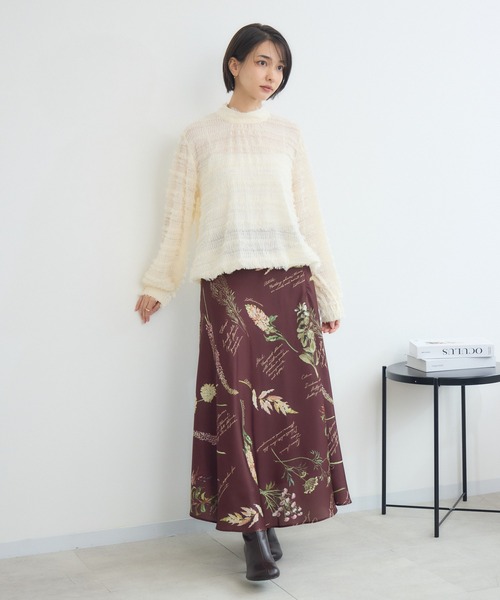 KATHARINE ROSS（キャサリンロス）の「【KATHARINE ROSS】カットドビーブラウス（シャツ/ブラウス・レディース・ブラウン/アイボリー・MEDIUM）」の13枚目の写真