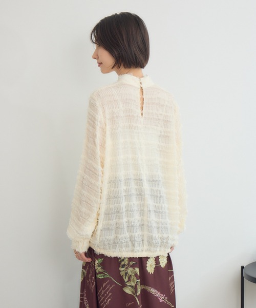 KATHARINE ROSS（キャサリンロス）の「【KATHARINE ROSS】カットドビーブラウス（シャツ/ブラウス・レディース・ブラウン/アイボリー・MEDIUM）」の19枚目の写真