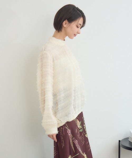 KATHARINE ROSS（キャサリンロス）の「【KATHARINE ROSS】カットドビーブラウス（シャツ/ブラウス・レディース・ブラウン/アイボリー・MEDIUM）」の20枚目の写真