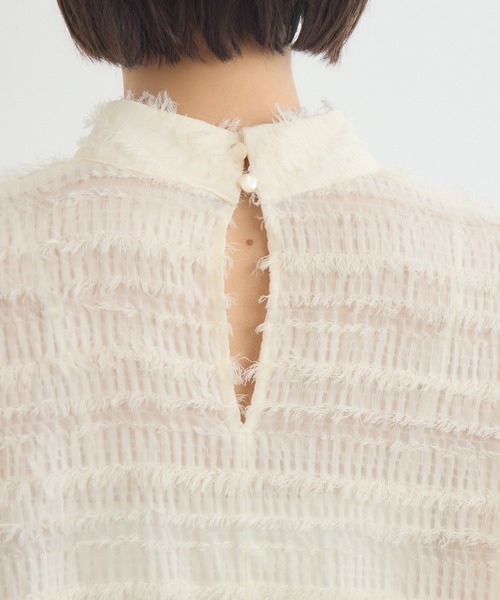 KATHARINE ROSS（キャサリンロス）の「【KATHARINE ROSS】カットドビーブラウス（シャツ/ブラウス・レディース・ブラウン/アイボリー・MEDIUM）」の21枚目の写真