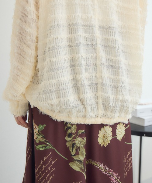 KATHARINE ROSS（キャサリンロス）の「【KATHARINE ROSS】カットドビーブラウス（シャツ/ブラウス・レディース・ブラウン/アイボリー・MEDIUM）」の22枚目の写真