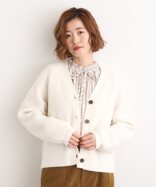 grove（グローブ）の「【SETITEM】オーバーサイズ畔カーディガン