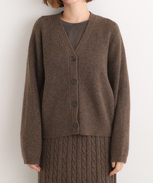grove（グローブ）の「【SETITEM】オーバーサイズ畔カーディガン（カーディガン/ボレロ・レディース・ブラウン系その他/チャコールグレー/オフホワイト・02/03/01/04/05）」の9枚目の写真
