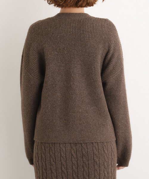 grove（グローブ）の「【SETITEM】オーバーサイズ畔カーディガン（カーディガン/ボレロ・レディース・ブラウン系その他/チャコールグレー/オフホワイト・02/03/01/04/05）」の11枚目の写真