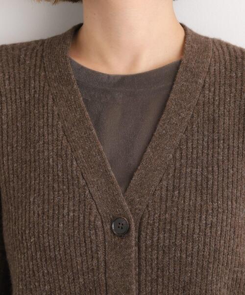 grove（グローブ）の「【SETITEM】オーバーサイズ畔カーディガン（カーディガン/ボレロ・レディース・ブラウン系その他/チャコールグレー/オフホワイト・02/03/01/04/05）」の12枚目の写真