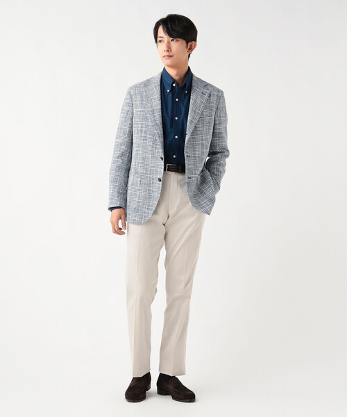 BEAMS HEART(ビームスハート)の「【4/23値下げ】ミックスツイード 3ボタンジャケット(テーラードジャケット・メンズ・ブルー・MEDIUM/SMALL/X-LARGE/LARGE)」の2枚目の写真