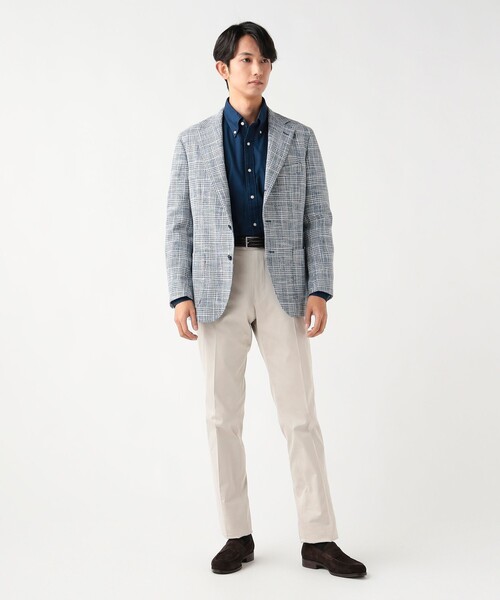 BEAMS HEART(ビームスハート)の「【4/23値下げ】ミックスツイード 3ボタンジャケット(テーラードジャケット・メンズ・ブルー・MEDIUM/SMALL/X-LARGE/LARGE)」の3枚目の写真