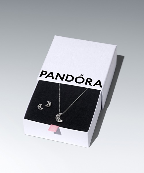 Pandora ペンダントネックレス 箱付き クレセントムーン ペンダント ネックレス（ネックレス）｜Pandora