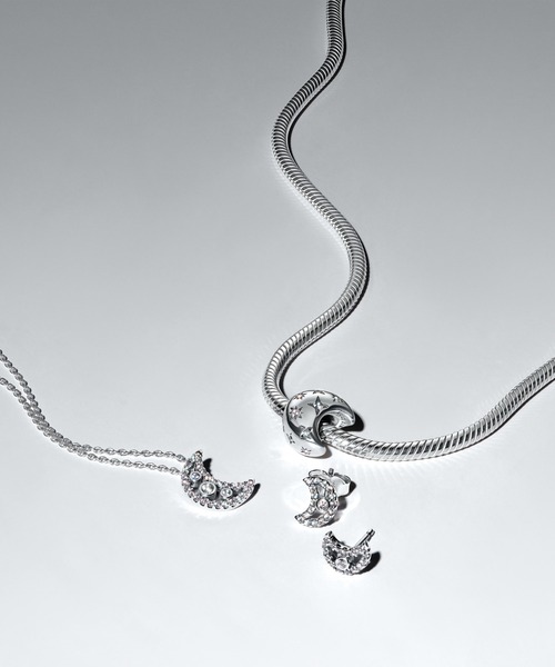 アクセサリー sayyy PANDORA Crescent Moon クレセントムーン ペンダント ネックレス（ネックレス）｜Pandora