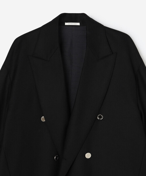 Couture d'adam（クチュールドアダム）の「COUTURE D'ADAM | 〈別注〉ツイード カッテージコート MEN（テーラードジャケット・メンズ・ブラック・42/40）」の4枚目の写真