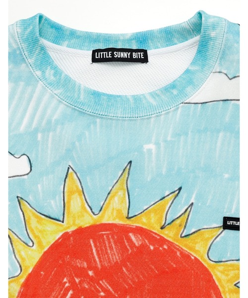 Little sunny bite（リトルサニーバイト）の「【RES】【Little sunny bite】kids sweat top（スウェット・レディース・ブルー・SMALL/MEDIUM）」の3枚目の写真