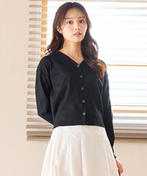 Feroux（フェルゥ）の「美シルエット ニット カーディガン（カーディガン/ボレロ）」