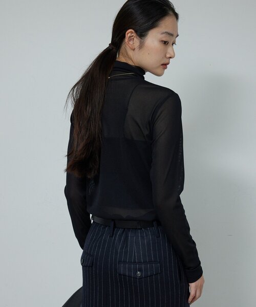 GALLARDAGALANTE（ガリャルダガランテ）の「【リバイバル】チュールタートルカットソー（Tシャツ/カットソー・レディース・ホワイト/ブラック/ブラウン・FREE）」の17枚目の写真