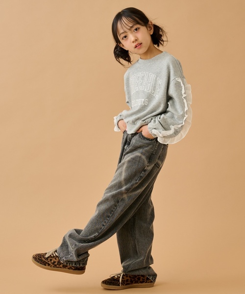 by LOVEiT（バイラビット）の「フリルカレッジプルオーバー（スウェット・キッズ・ホワイト系その他/ラベンダー/グレー系・160cm/150cm/120cm/140cm/130cm）」の13枚目の写真