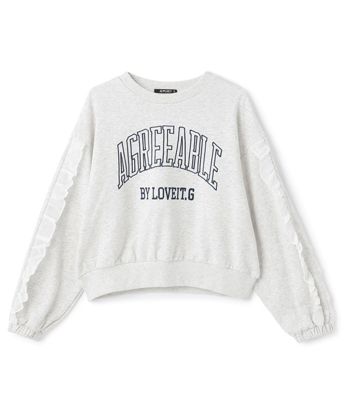 by LOVEiT（バイラビット）の「フリルカレッジプルオーバー（スウェット・キッズ・ホワイト系その他/ラベンダー/グレー系・160cm/150cm/120cm/140cm/130cm）」の16枚目の写真