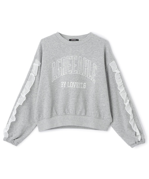 by LOVEiT（バイラビット）の「フリルカレッジプルオーバー（スウェット・キッズ・ホワイト系その他/ラベンダー/グレー系・160cm/150cm/120cm/140cm/130cm）」の17枚目の写真