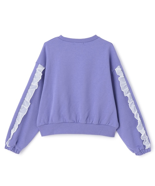 by LOVEiT（バイラビット）の「フリルカレッジプルオーバー（スウェット・キッズ・ホワイト系その他/ラベンダー/グレー系・160cm/150cm/120cm/140cm/130cm）」の4枚目の写真