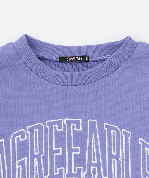 by LOVEiT（バイラビット）の「フリルカレッジプルオーバー（スウェット・キッズ・ホワイト系その他/ラベンダー/グレー系・160cm/150cm/120cm/140cm/130cm）」の5枚目の写真
