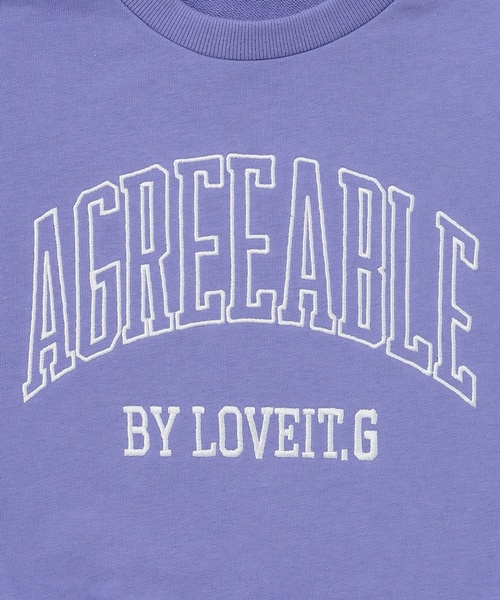 by LOVEiT（バイラビット）の「フリルカレッジプルオーバー（スウェット・キッズ・ホワイト系その他/ラベンダー/グレー系・160cm/150cm/120cm/140cm/130cm）」の6枚目の写真