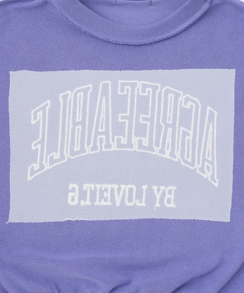 by LOVEiT（バイラビット）の「フリルカレッジプルオーバー（スウェット・キッズ・ホワイト系その他/ラベンダー/グレー系・160cm/150cm/120cm/140cm/130cm）」の7枚目の写真