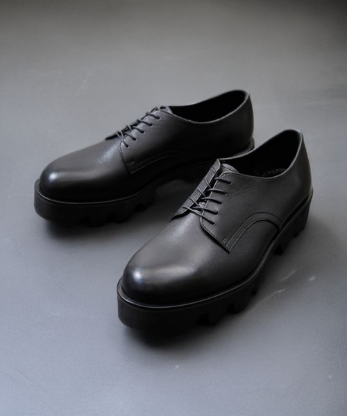 PADRONE(パドローネ)の「【PADRONE/パドローネ】PLAIN TOE with Chunky Sole(ブーツ・メンズ・ブラック・41/42/40)」の1枚目の写真