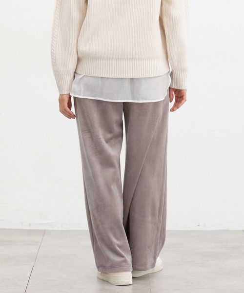 Honeys（ハニーズ）の「【ハニぽか】あったかストレートパンツ（その他パンツ・レディース・ブラック/アイボリー/モカ/スミクロ・S/M/LL/L/3L）」の16枚目の写真