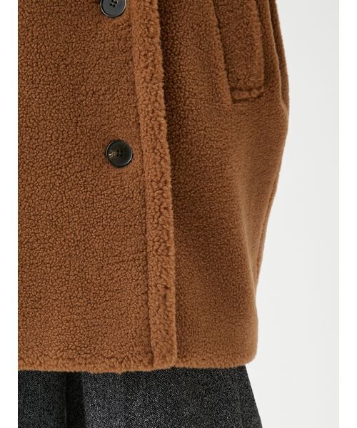 セール】オーバーサイズボアコート（ステンカラーコート）｜Mila Owen