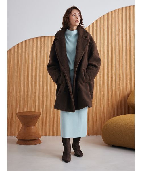 Mila Owen オーバーサイズボアコート オーバーサイズボアコート(ロングコート)｜アウター｜Mila Owen（ミラ