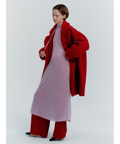 オーバーサイズボアコート（ステンカラーコート）｜Mila Owen（ミラ