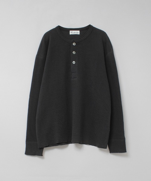 RNA-N（アールエヌエーエヌ）の「M2568 接結ヘンリー（Tシャツ/カットソー・レディース・ブラック/レッド/キナリ・FREE）」の2枚目の写真