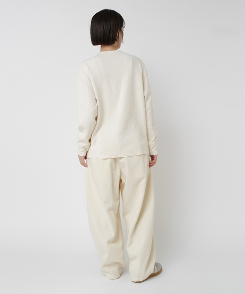 RNA-N（アールエヌエーエヌ）の「M2568 接結ヘンリー（Tシャツ/カットソー・レディース・ブラック/レッド/キナリ・FREE）」の11枚目の写真