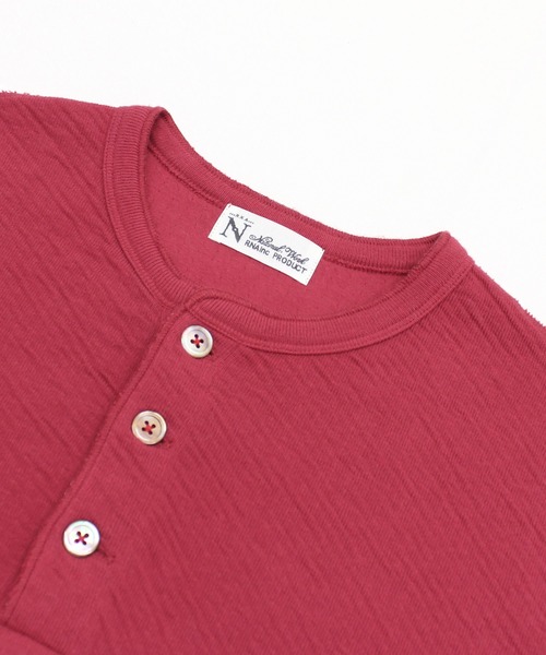 RNA-N（アールエヌエーエヌ）の「M2568 接結ヘンリー（Tシャツ/カットソー・レディース・ブラック/レッド/キナリ・FREE）」の16枚目の写真