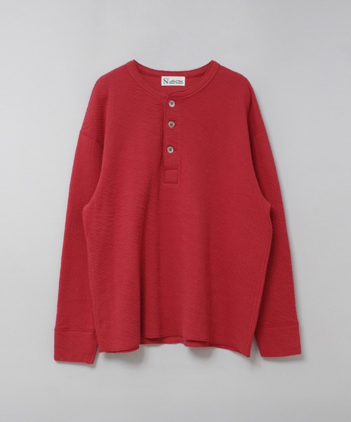 RNA-N（アールエヌエーエヌ）の「M2568 接結ヘンリー（Tシャツ/カットソー・レディース・ブラック/レッド/キナリ・FREE）」の18枚目の写真