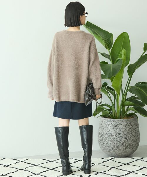 AMERICAN HOLIC(アメリカンホリック)の「メルトン風タイトミニスカート(スカート・レディース・杢グレー/ネイビー・M/L)」の14枚目の写真