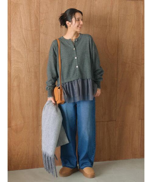 Samansa Mos2 blue（サマンサモスモスブルー）の「厚底ボアブーツ（ブーツ・レディース・ブラック/ダークブラウン/キャメル・M/L）」の8枚目の写真