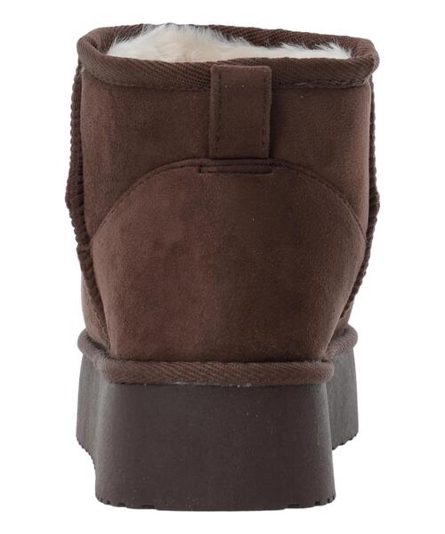 Samansa Mos2 blue（サマンサモスモスブルー）の「厚底ボアブーツ（ブーツ・レディース・ブラック/ダークブラウン/キャメル・M/L）」の10枚目の写真