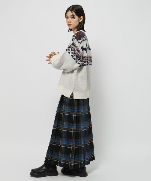 セール】【NASU FARM VILLAGE】ジャガードZIPニットプルオーバー