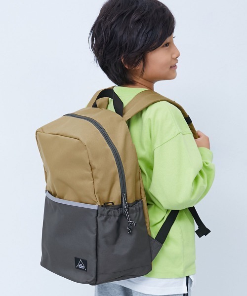 devirock（デビロック）の「A4サイズ対応 えらべる2サイズ スクール リュックサック(14.5L 18L)（バックパック/リュック・キッズ・ベージュ/ブルー系2/グレイッシュブルー/ライトグレー/ライラック/ブラック・M/S）」の4枚目の写真