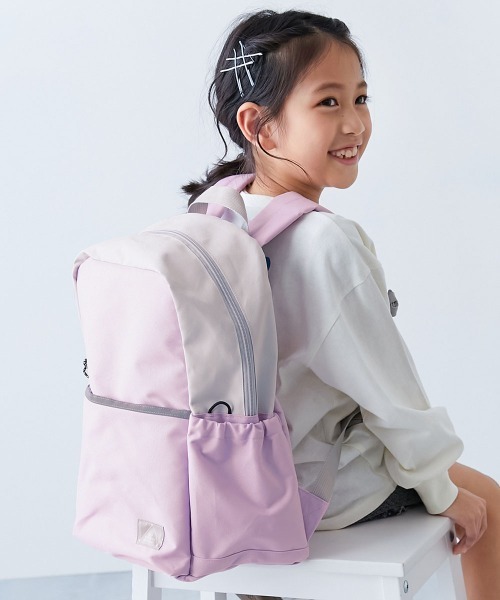 devirock（デビロック）の「A4サイズ対応 えらべる2サイズ スクール リュックサック(14.5L 18L)（バックパック/リュック・キッズ・ベージュ/ブルー系2/グレイッシュブルー/ライトグレー/ライラック/ブラック・M/S）」の6枚目の写真
