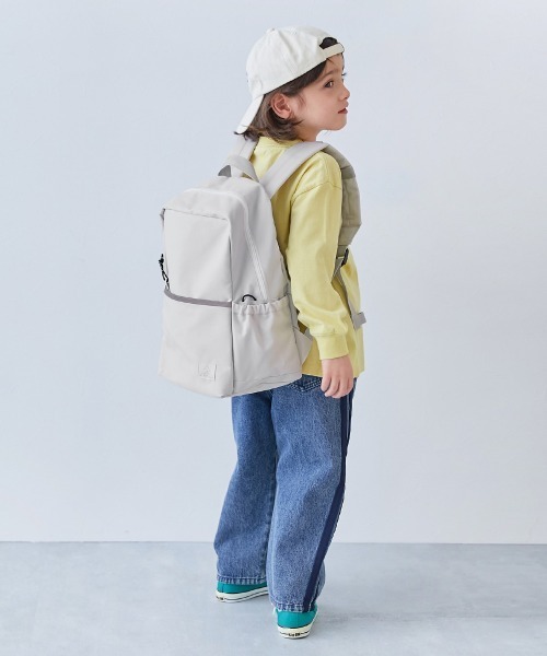 devirock（デビロック）の「A4サイズ対応 えらべる2サイズ スクール リュックサック(14.5L 18L)（バックパック/リュック・キッズ・ベージュ/ブルー系2/グレイッシュブルー/ライトグレー/ライラック/ブラック・M/S）」の8枚目の写真