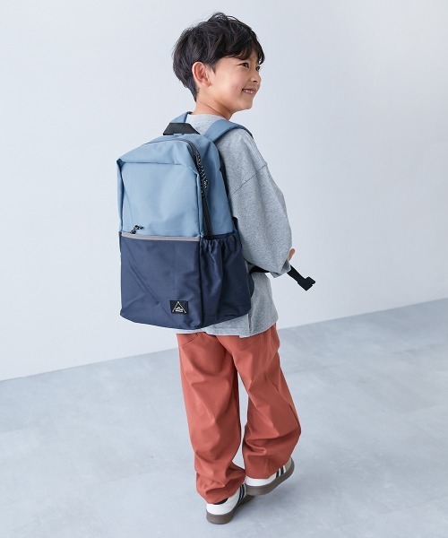 devirock（デビロック）の「A4サイズ対応 えらべる2サイズ スクール リュックサック(14.5L 18L)（バックパック/リュック・キッズ・ベージュ/ブルー系2/グレイッシュブルー/ライトグレー/ライラック/ブラック・M/S）」の9枚目の写真