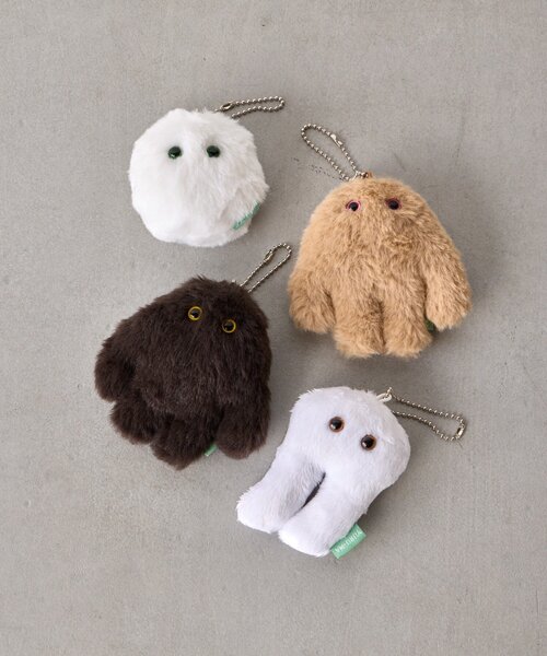 BIRTHDAY BAR（バースデイバー）の「YURU-MA　マスコットキーホルダー（チャーム・レディース・ブラウン/ブラック/ホワイト系その他/ホワイト・0）」の5枚目の写真