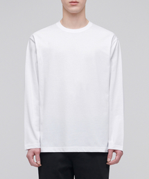 [クールタンダード] クルーネック長袖Tシャツ [ホワイト]