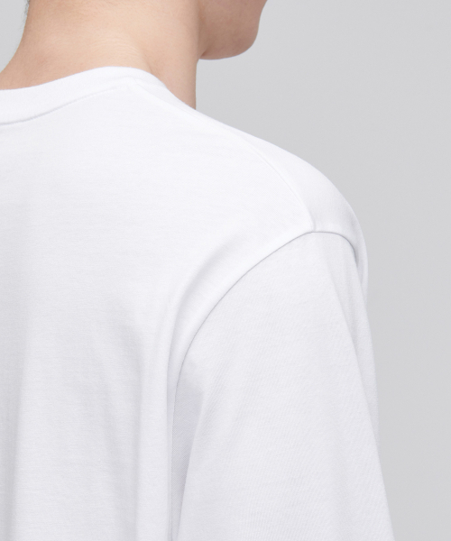 MUSINSA STANDARD（ムシンサスタンダード）の「[クールタンダード] クルーネック長袖Tシャツ [ホワイト]（Tシャツ/カットソー・メンズ・その他・XXX-LARGE/SMALL/MEDIUM/LARGE/X-LARGE/XX-LARGE）」の5枚目の写真