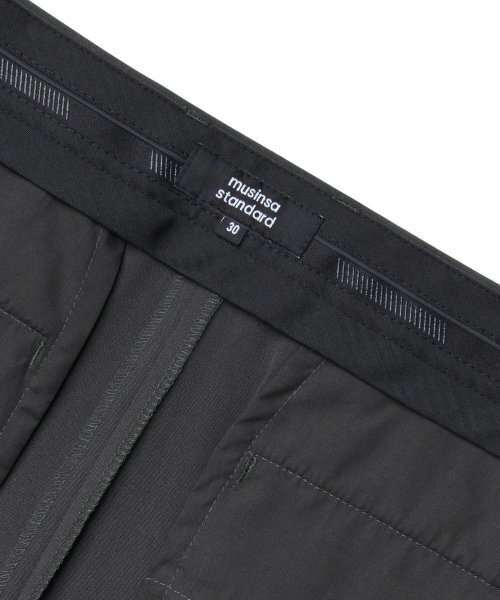 MUSINSA STANDARD（ムシンサスタンダード）の「ライトウェイトスリータックセミバルーンスラックス[ガンメタル]（スラックス・メンズ・その他・42/26/27/28/29）」の6枚目の写真