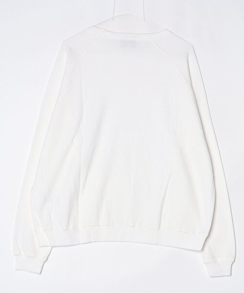 REMI RELIEF NAVY LABEL（レミレリーフネイビーレーベル）の「REMI RELIEF NAVY LABEL / レミレリーフ ネイビーレーベル：Wタッククルー：RN29373130AK[STD]（スウェット・メンズ・オフホワイト・M/L）」の10枚目の写真