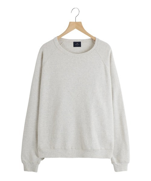 REMI RELIEF NAVY LABEL（レミレリーフネイビーレーベル）の「REMI RELIEF NAVY LABEL / レミレリーフ ネイビーレーベル：Wタッククルー：RN29373130AK[STD]（スウェット・メンズ・オフホワイト/オートミール/ブラック・M/L/S）」の3枚目の写真