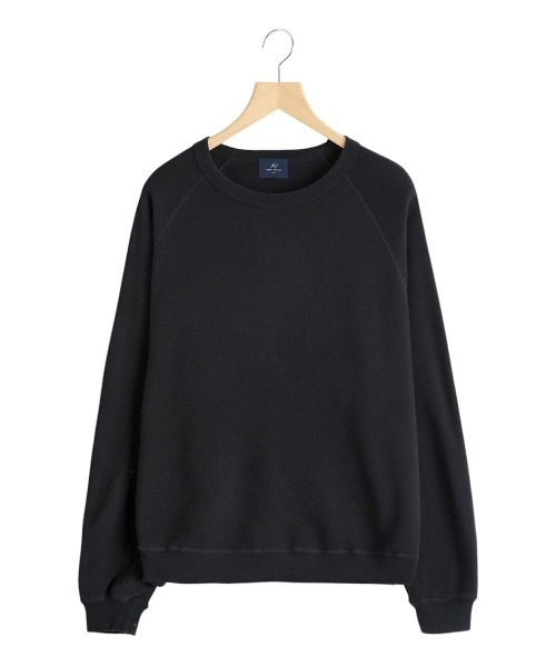 REMI RELIEF NAVY LABEL（レミレリーフネイビーレーベル）の「REMI RELIEF NAVY LABEL / レミレリーフ ネイビーレーベル：Wタッククルー：RN29373130AK[STD]（スウェット・メンズ・オフホワイト/オートミール/ブラック・M/L/S）」の2枚目の写真