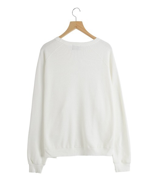 REMI RELIEF NAVY LABEL（レミレリーフネイビーレーベル）の「REMI RELIEF NAVY LABEL / レミレリーフ ネイビーレーベル：Wタッククルー：RN29373130AK[STD]（スウェット・メンズ・オフホワイト・M/L）」の3枚目の写真